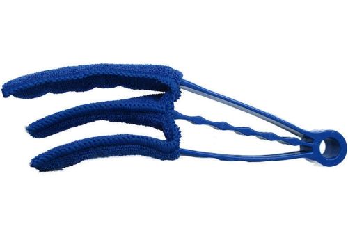 Щітка для віконних жалюзі Window Blind Cleaner Duster Brush потрійна щітка для прибирання та очищення і радіаторів від пилу з насадками з мікрофібри