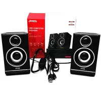 Провідні комп'ютерні колонки Jedel S-578 2.0 6W стерео RGB колонка з регулюванням гучності, акустика з підсвічуванням для ПК і ноутбука від USB