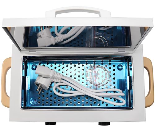 Стерилізатор сухожар Sanitizing Box Sterilizer СН-360 300W сухожарова шафа з дисплеєм для стерилізації та дезінфекції манікюрних інструментів 1.8 л