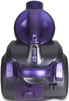 Вакуумний контейнерний пилосос Bitek BT-8662P 2 в 1 з циклонним фільтром, регулятором потужності і насадками для сухого прибирання 3 л 1200W Фіолетовий