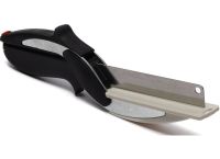 Умные ножницы для нарезки овощей Smart Clever Cutter JN-59 3 в 1 универсальный кухонный нож для быстрой шинковки, нож-ножницы и доска для резки