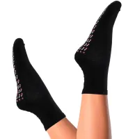 Турмалінові зігрівальні шкарпетки Hot Care WZ-022 шкарпетки з масажною підошвою та ефектом тепла від болю, втоми та набряків Health Sock 37-42 Чорні