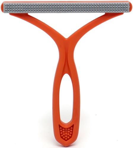Двусторонняя щетка для удаления шерсти животных Dual-purpose Brush Hairball Buster SF246 скребок для чистки ворса и катышков с мебели и ковров