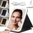 Косметическое сенсорное зеркало для макияжа Makeup Mirror MAG-727 настольное аккумуляторное зеркало со светодиодной подсветкой на подставке от USB