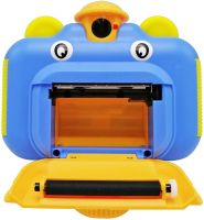 Дитячий фотоапарат з миттєвим друком фото Kids Print Camera Blue цифрова камера Полароїд на акумуляторі для дітей від 6 років 12МП 1080HD Блакитна
