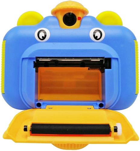 Дитячий фотоапарат з миттєвим друком фото Kids Print Camera Blue цифрова камера Полароїд на акумуляторі для дітей від 6 років 12МП 1080HD Блакитна