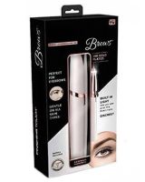Жіночий епілятор для брів Finishing Touch Flawless Brows, портативний тример Електробритва для видалення волосся на батарейках Білий