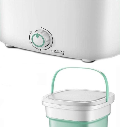 Складна силіконова пральна машинка відро Folding Washing Machine Maxtop BX-3, компактна переносна побутова міні машина SZ - 588 для прання 7399