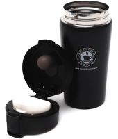 Портативна термочашка Vacuum Cup Elite Cafestyle EL-252 380 мл двошарова термогорнятко з кришкою і поїлкою, термос із нержавіючої сталі з фільтром AND1335