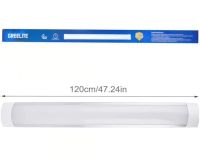 Світлодіодна стельова лампа GreeLite 8250 на 150W 120 см Холодна Біла, лінійний світильник ліхтар на стіну 6500K 1.2 м від мережі 220V Холодний білий