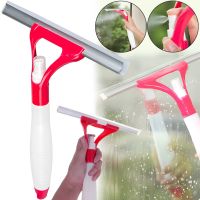 Швабра для чистки окон Water Spray Glass Cleaner 2 в 1 щетка очиститель стекла со скребком и распылителем пульверизатором для мытья стёкол Liao