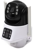 Вулична IP камера відеоспостереження Solar Camera V36 WI-FI поворотна відеокамера з двома лінзами і віддаленим доступом від сонячної панелі V36