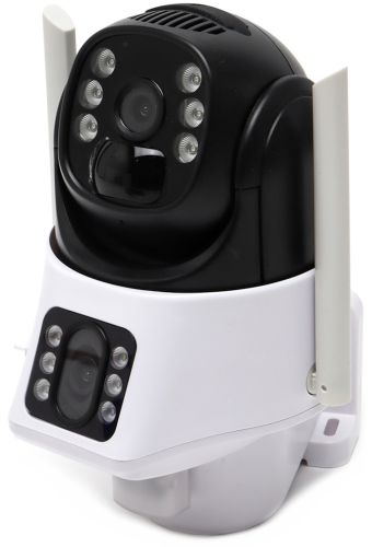 Вулична IP камера відеоспостереження Solar Camera V36 WI-FI поворотна відеокамера з двома лінзами і віддаленим доступом від сонячної панелі V36