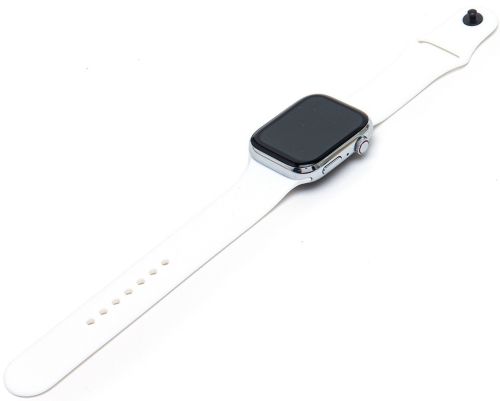 Наручні Смарт годинник Smart Watch T500 Спортивні з мікрофоном, тонометром IP67 Aluminium 44mm Розумні годинник з функціями фітнесу та здоров'я білі
