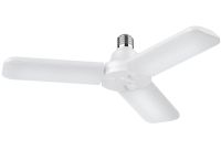 Світлодіодна складна лампа Fan Blade Led 45W з цоколем E27 акумуляторний розкладний потрійний ліхтар трансформер на три лопаті 220v Холодний білий