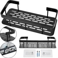 Настінна пряма полку в ванну Storage Rack AND197, навісний органайзер 30х13х5.5см тримач для ванної XL-915 під косметичні приналежності на стіну