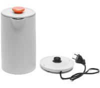 Електричний дисковий чайник Bitek BT-7848W на 2 л 1500W настільний кухонний електрочайник Бітек BT7848W з автовідключенням і поворотом на 360° Білий