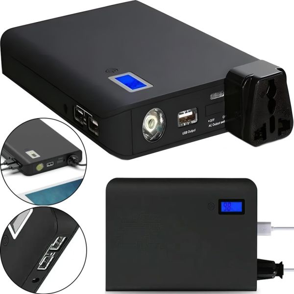 УМБ для ноутбука, телефону 24000 mAh 85W Portable AC Power Bank VHG KR-881, Повер банк з інвертором 220v на 24000 маг, перетворювач