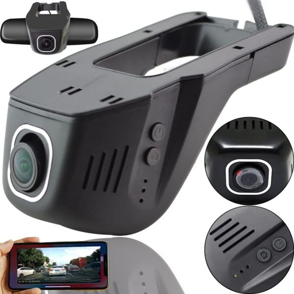 Автомобільний відеореєстратор UKC DVR D9 Wi-Fi HD 1080p на лобове скло, авторегістратор H7 з управлінням від телефону в салон машини чорний