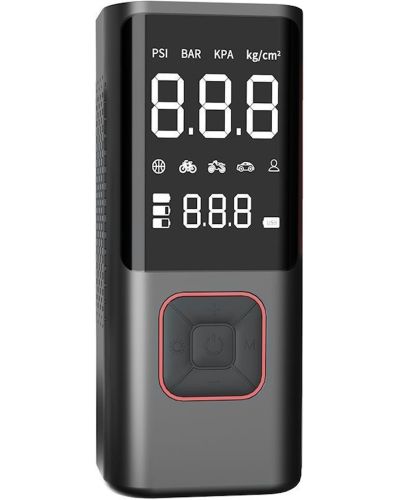 Автомобільний компресор Car Air Pump ATJ - 6988 акумуляторний автокомпресор з РК монітором, портативний насос для шин автомобіля і велосипеда