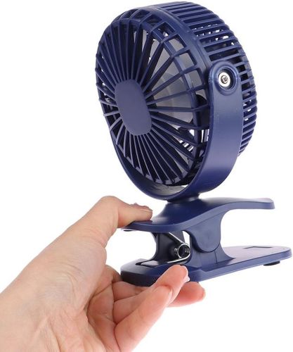 Настільний вентилятор на прищіпці Small Fan WX - 6507 портативний міні-вентилятор, охолоджувач повітря на акумуляторі з затискачем 3 режими роботи USB