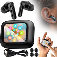 Бездротові Bluetooth навушники Digital Display Headset ANC LX-10 вакуумні вкладиші з сенсорним LED дисплеєм TWS гарнітура в кейсі LX10 Earbuds