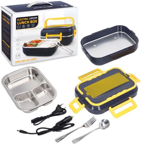 Электрический ланч-бокс Electric Lunch Box DFH-C21 1.5 л ланч бокс с подогревом и металлической съемной чашей от сети и прикуривателя C-21 220V 12V