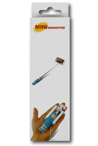 Міні монопод штатив для селфі Mini Monopod Z07-5 E портативна селфі палиця 50 см селфі-монопод з кнопкою і кабелем для Android і IOS від AUX