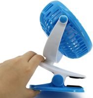 Настольный мини вентилятор с прищепкой Mini Fan MK-F168 портативный ручной охлаждающий вентилятор с зажимом на стол от аккумулятора и USB LY-582, WX-6503
