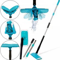 Универсальная швабра с отжимом Titan Twist Mop складная швабра лентяйка для мытья пола вращается на 360 градусов с насадкой из микрофибры 130Х11 см