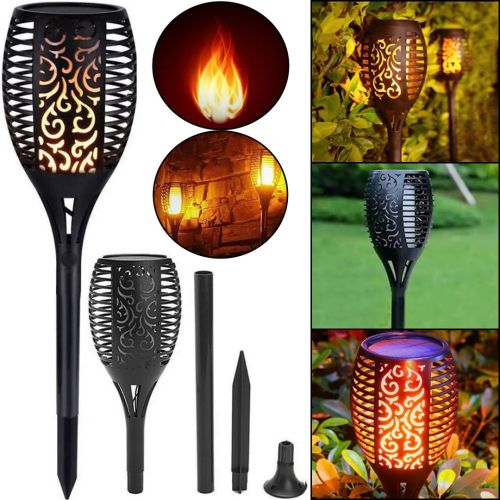 Садовый фонарь с эффектом пламени Solar Flame Led Light XF-6017 52 см водонепроницаемый уличный LED светильник факел на солнечной батарее XF6017
