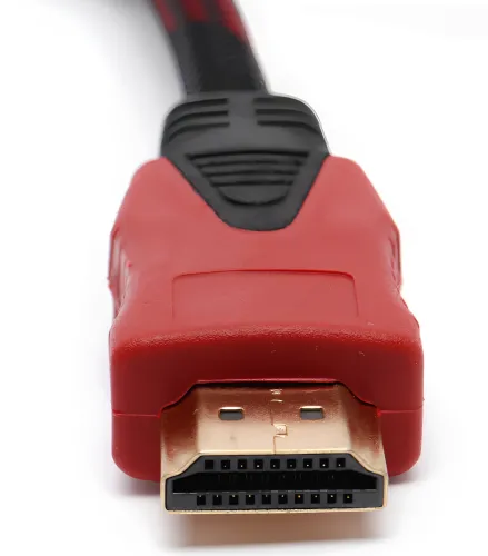 Посилений кабель Hdmi to Hdmi 20м 1080p в обмотці, кабель-подовжувач HDMI-HDMI 20m 20 m, 20 м для монітора і телевізора в обплетенні Чорно Червоний