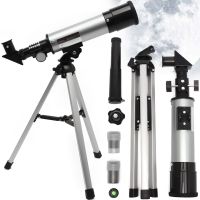 Телескоп зі штативом Telescope а36050 телескоп-монокуляр на тринозі з двома окулярами 90 х астрономічний монокуляр для спостережень за космосом Срібний