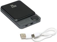Беспроводной магнитный павербанк Power Bank Q9 20W MagSafe 10000 mAh внешний аккумулятор USB Type-C Lightning зарядное устройство для IOS Android