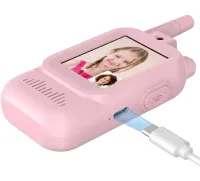 Дитяча рація з відеозв'язком Video Walkie Talkie JK200 2 штуки акумуляторна Wi-Fi відео-рація з кольоровим дисплеєм і відеочатом для дітей від 6 років