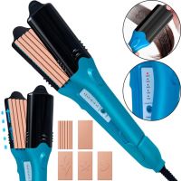 Плойка выпрямитель 3D Hair Printing Iron XL-619 для выпрямления волос с насадками с рисунком, Щипцы 5 пластин с керамическим покрытием и перчаткой