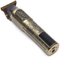 Аккумуляторная машинка для стрижки волос VGR V-073 беспроводной мужской окантовочный USB триммер для бороды и усов со сменными насадками и дисплеем