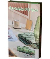 Органайзер для таблеток Portable Pill Box MSK-3516 на 21 ячейку, карманный контейнер для хранения лекарств на 7 дней, таблетница диспенсер на неделю
