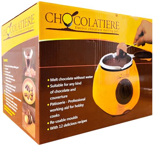 Набір для шоколадного фондю Chocolatiere 250 мл електричний верстат фондюшниця для плавлення гарячого шоколаду, кухонний комплект з формами