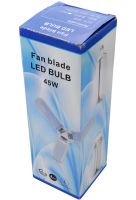 Світлодіодна складна лампа Fan Blade Led 45W з цоколем E27 акумуляторний розкладний потрійний ліхтар трансформер на три лопаті 220v Холодний білий