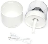 Зволожувач повітря нічник Вулкан Humidifier Y10 280 мл настільний ультразвуковий аромадифузор зі світлодіодним LED підсвічуванням USB Lamp JSQ-1 Білий