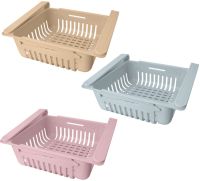 Розсувний органайзер у холодильник Stretchable Hanging Storage Rack TM18013 підвісний контейнер, висувна полиця, кошик для зберігання продуктів