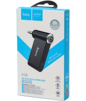 Автомобільний Bluetooth адаптер Hoco E58 140 mAh бездротовий трансмітер для магнітоли, авто FM ресивер, модулятор в машину з блютуз AUX 3.5 мм