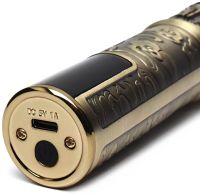 Аккумуляторная машинка для стрижки волос VGR V-073 беспроводной мужской окантовочный USB триммер для бороды и усов со сменными насадками и дисплеем