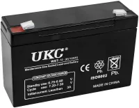 Аккумуляторная батарея UKC 6V 10Ah WST-10 универсальный свинцово-кислотный аккумулятор 6В 10Ач для торгового оборудования и игрушек