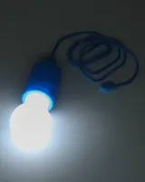 Підвісна LED лампа на шнурку Bailong BL-15418 портативний світлодіодний ліхтар на мотузці, навісна лампочка на батарейках TY-6088 Холодний білий