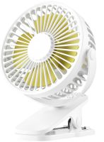 Настільний вентилятор на прищіпці Small Fan WX - 6507 портативний міні-вентилятор, охолоджувач повітря на акумуляторі з затискачем 3 режими роботи USB