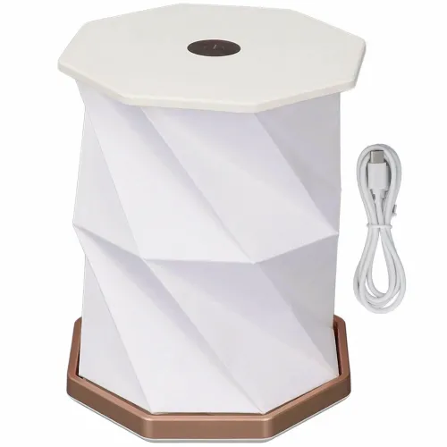 Настільний складаний нічник Rotating Lamp XZ-06 акумуляторний розкладний світильник, паперова лампа трансформер із сенсорним керуванням від USB