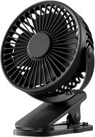 Настільний вентилятор на прищіпці Small Fan WX - 6507 портативний міні-вентилятор, охолоджувач повітря на акумуляторі з затискачем 3 режими роботи USB