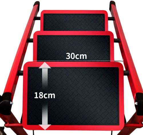Складна драбина на 3 ступені Mastar 3 Step Ladders до 150 кг розкладна триступенева одностороння сходи з антиковзаючим покриттям 84х40 см